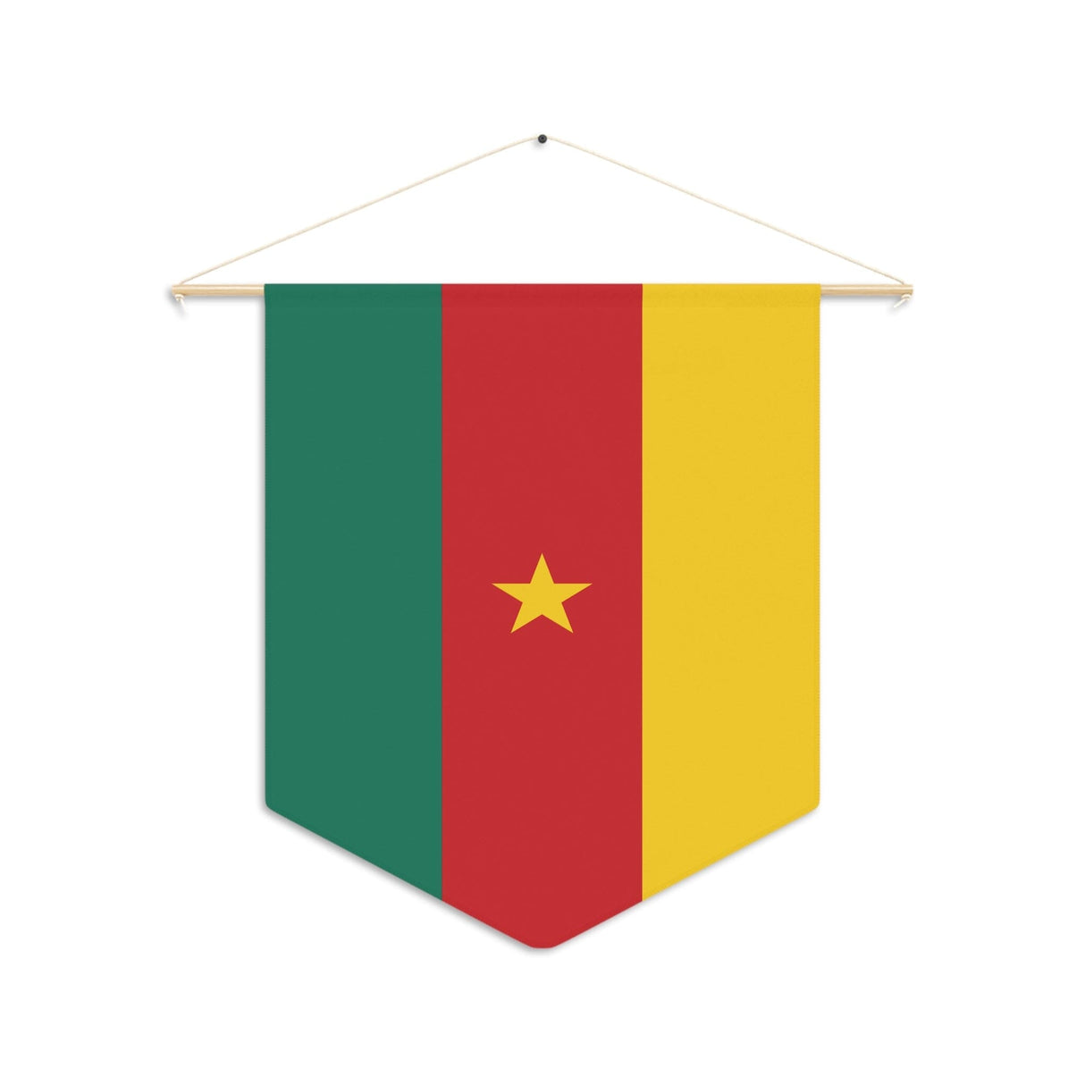 Cameroon Flag Pennant to Hang in Polyester - Pixelforma