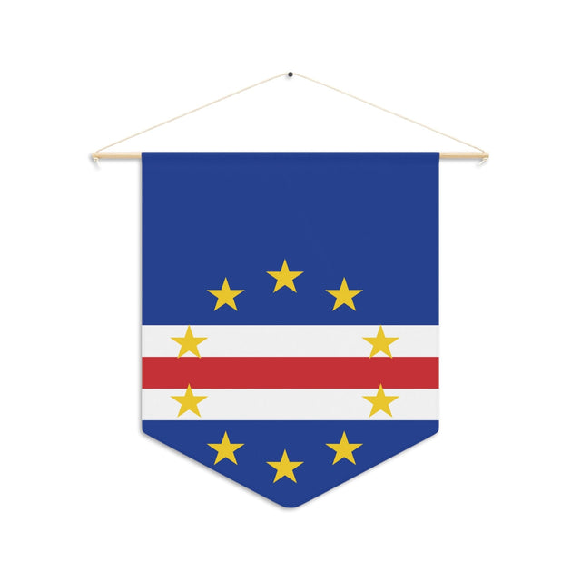 Cape Verde Flag Hanging Polyester Pennant - Pixelforma