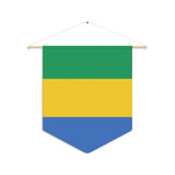 Fanion Drapeau du Gabon à suspendre en polyester - Pixelforma