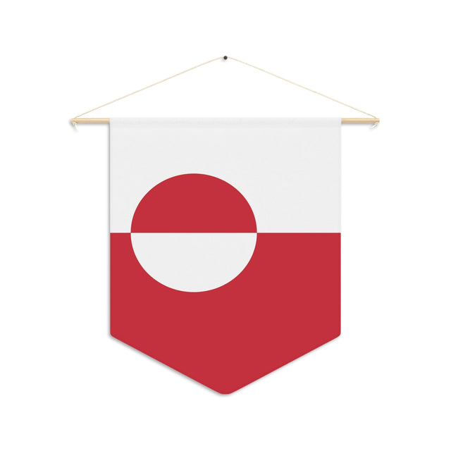 Greenland flag pennant to hang in polyester - Pixelforma