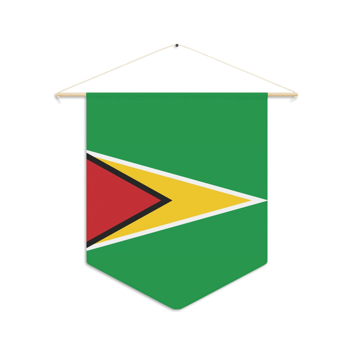 Fanion Drapeau du Guyana à suspendre en polyester - Pixelforma