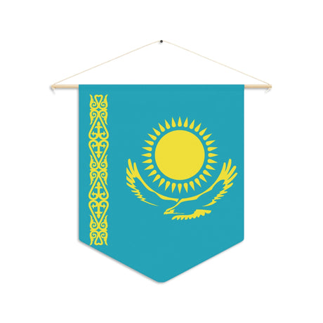 Kazakhstan Flag Hanging Polyester Pennant - Pixelforma