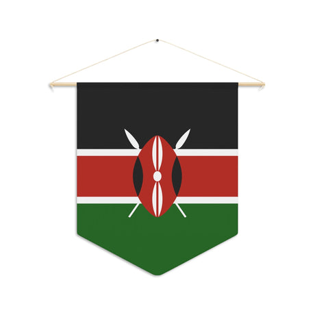 Kenya Flag Hanging Polyester Pennant - Pixelforma