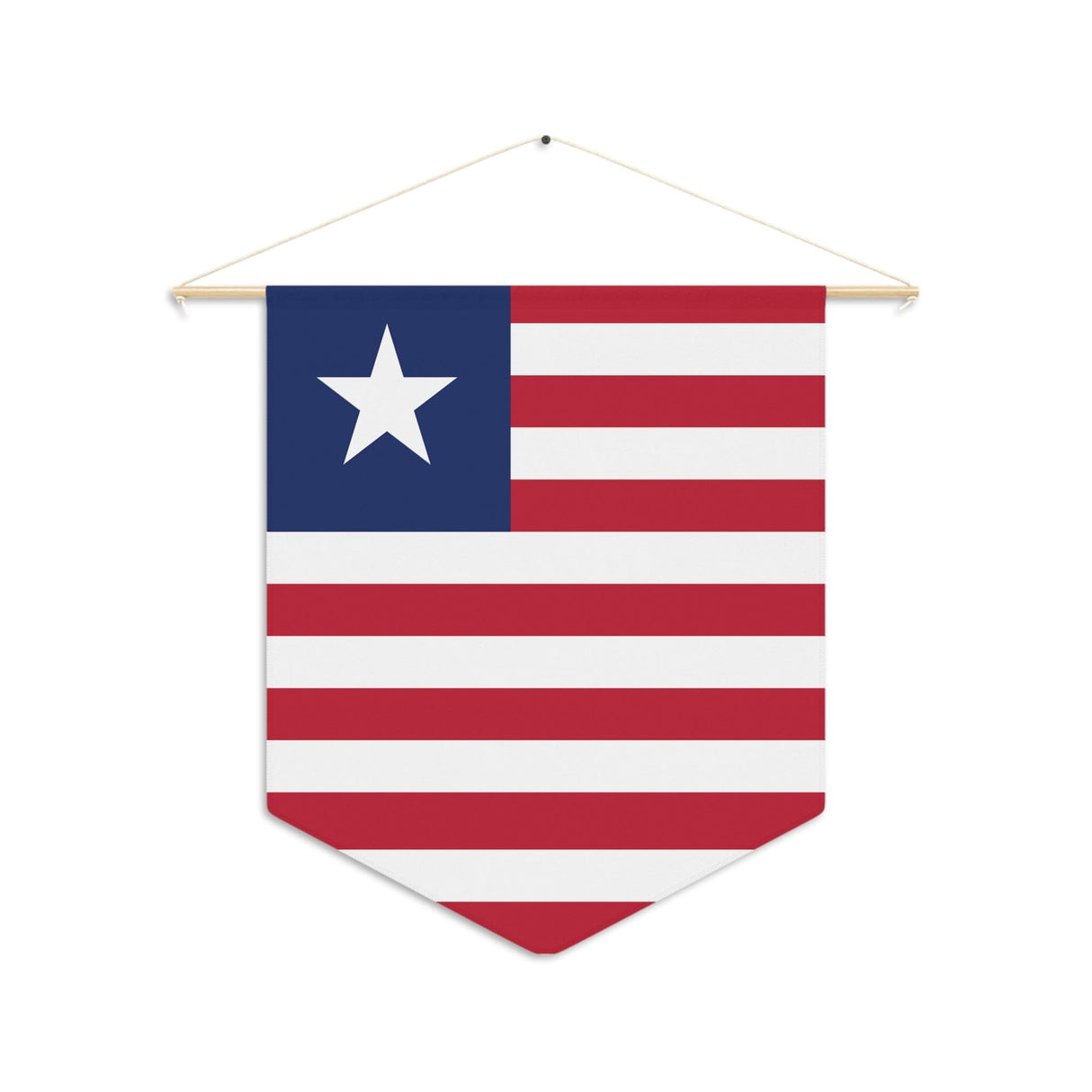 Liberia Flag Hanging Polyester Pennant - Pixelforma