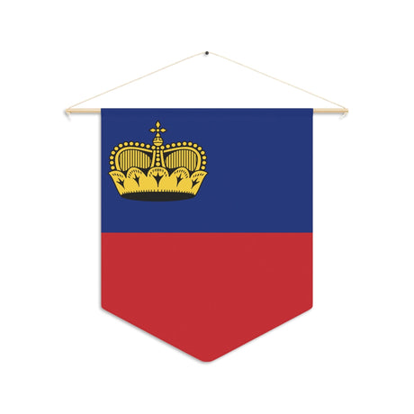 Liechtenstein flag hanging flag in polyester - Pixelforma