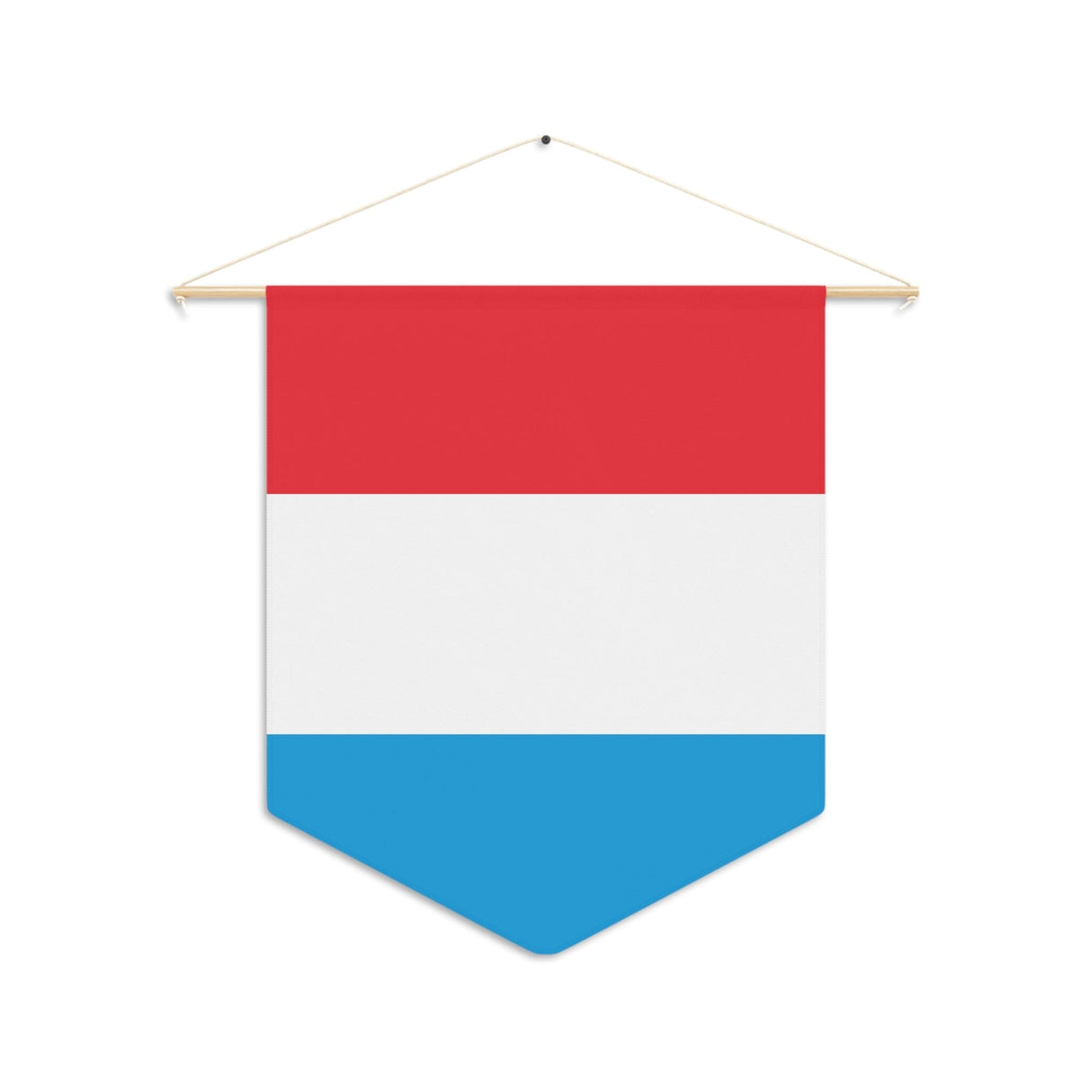 Luxembourg flag pennant to hang in polyester - Pixelforma