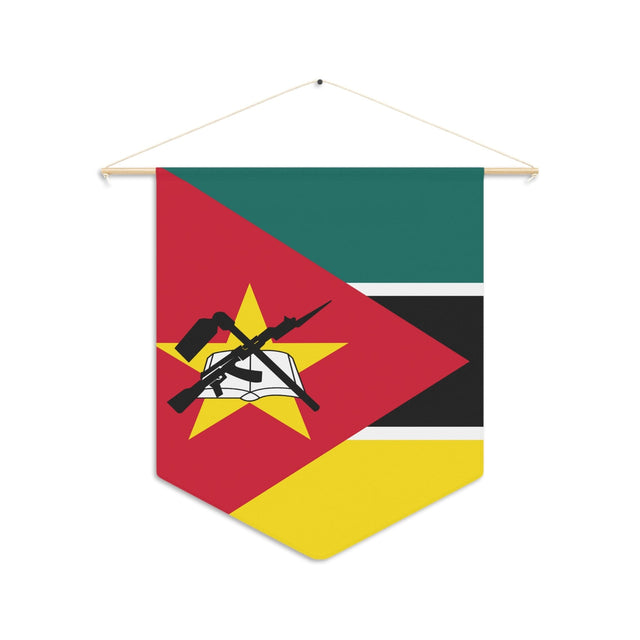 Mozambique Flag Hanging Polyester Pennant - Pixelforma