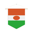 Niger flag pennant to hang in polyester - Pixelforma