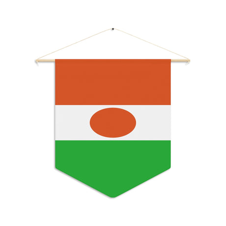 Niger flag pennant to hang in polyester - Pixelforma