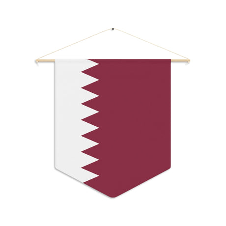 Qatar Flag Hanging Polyester Pennant - Pixelforma