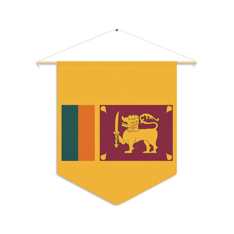 Sri Lanka Flag Hanging Polyester Pennant - Pixelforma