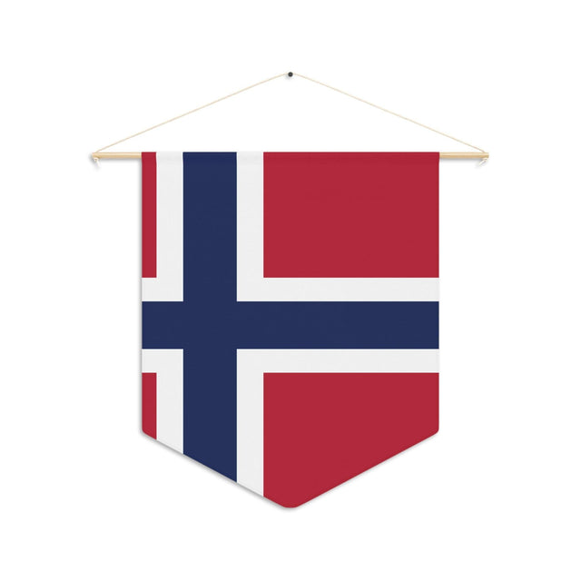 Fanion Drapeau du Svalbard et de Jan Mayen à suspendre en polyester - Pixelforma