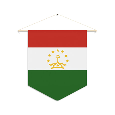 Tajikistan Flag Hanging Polyester Pennant - Pixelforma