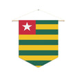 Togo flag pennant to hang in polyester - Pixelforma