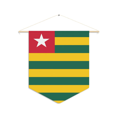 Togo flag pennant to hang in polyester - Pixelforma