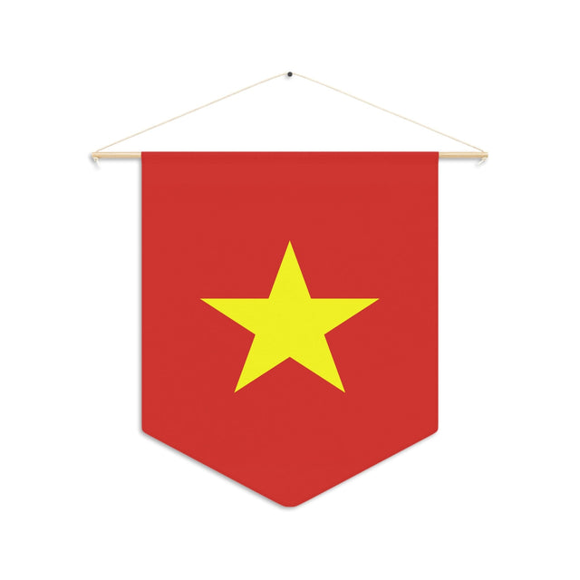Vietnam Flag Hanging Polyester Pennant - Pixelforma