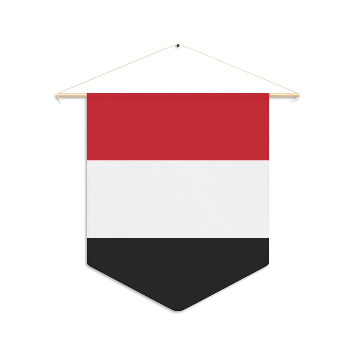 Yemen Flag Hanging Polyester Pennant - Pixelforma