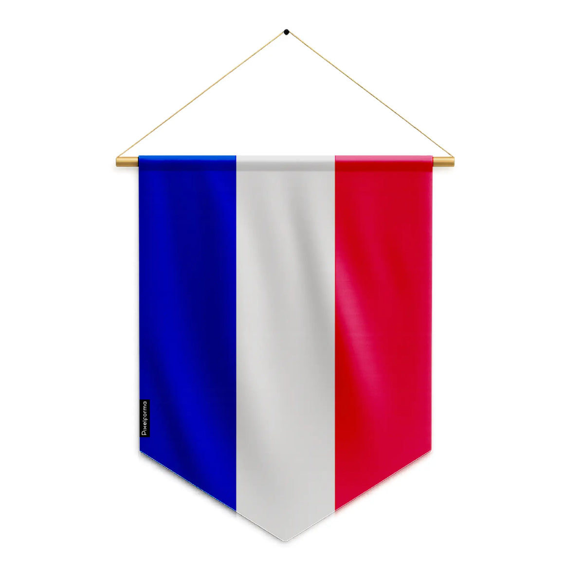 Polyester French flag pennant for hanging outdoors – Pixelforma