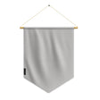 Fanion drapeau gris polyester à suspendre usage intérieur extérieur