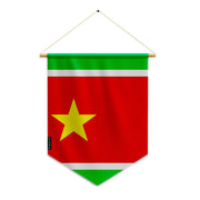 Fanion drapeau guadeloupe en polyester à suspendre résistant
