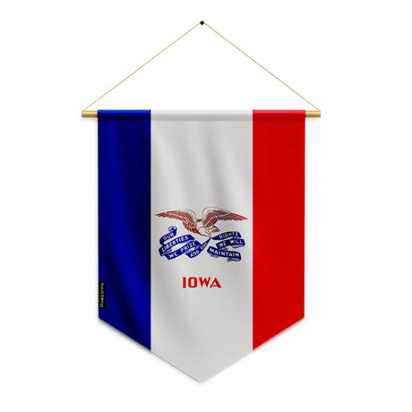 Fanion drapeau iowa en polyester à suspendre décoratif