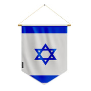Fanion drapeau israël polyester à suspendre résistance accrue