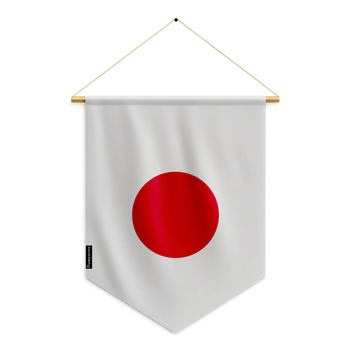Fanion drapeau japon polyester à suspendre usage intérieur