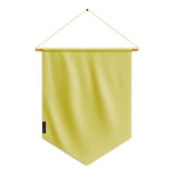 Fanion drapeau jaune france en polyester à suspendre
