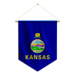 Fanion drapeau kansas polyester à suspendre décoration