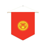 Fanion Drapeau Kirghizistan en Polyester - Pixelforma 