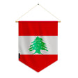 Fanion drapeau liban polyester à suspendre haute résistance