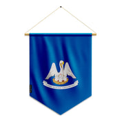 Fanion drapeau louisiane en polyester à suspendre