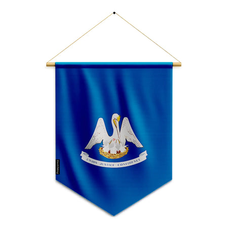 Fanion drapeau louisiane en polyester à suspendre