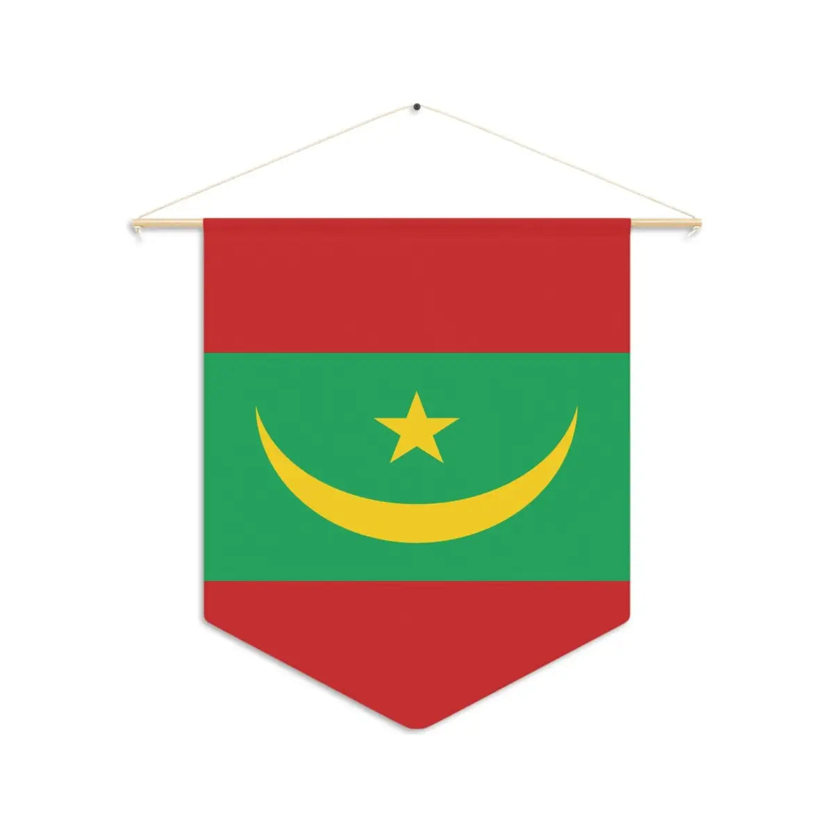 Fanion drapeau mauritanie en polyester - pixelforma