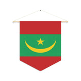 Fanion drapeau mauritanie en polyester - pixelforma