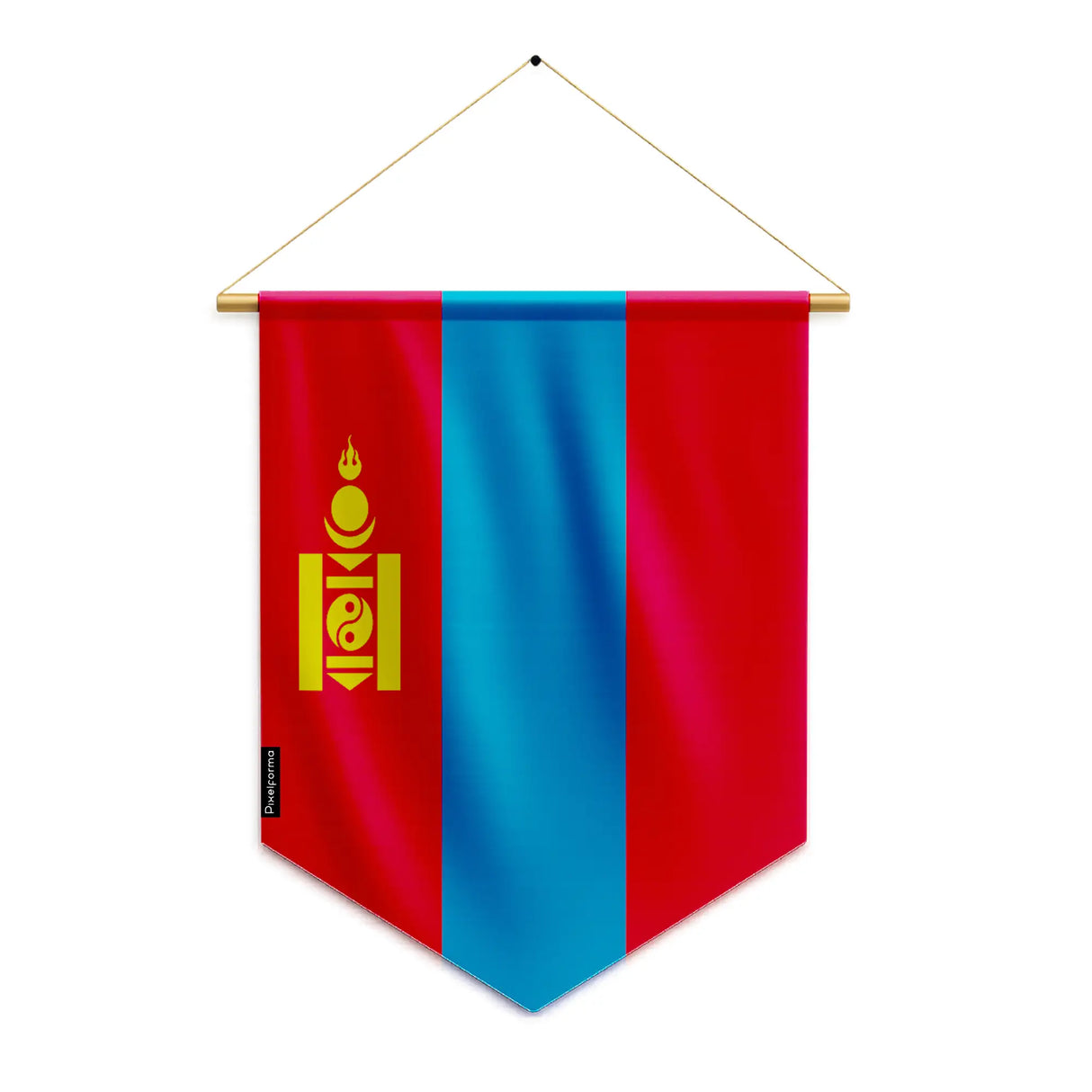 Fanion drapeau mongolie polyester à suspendre résistant