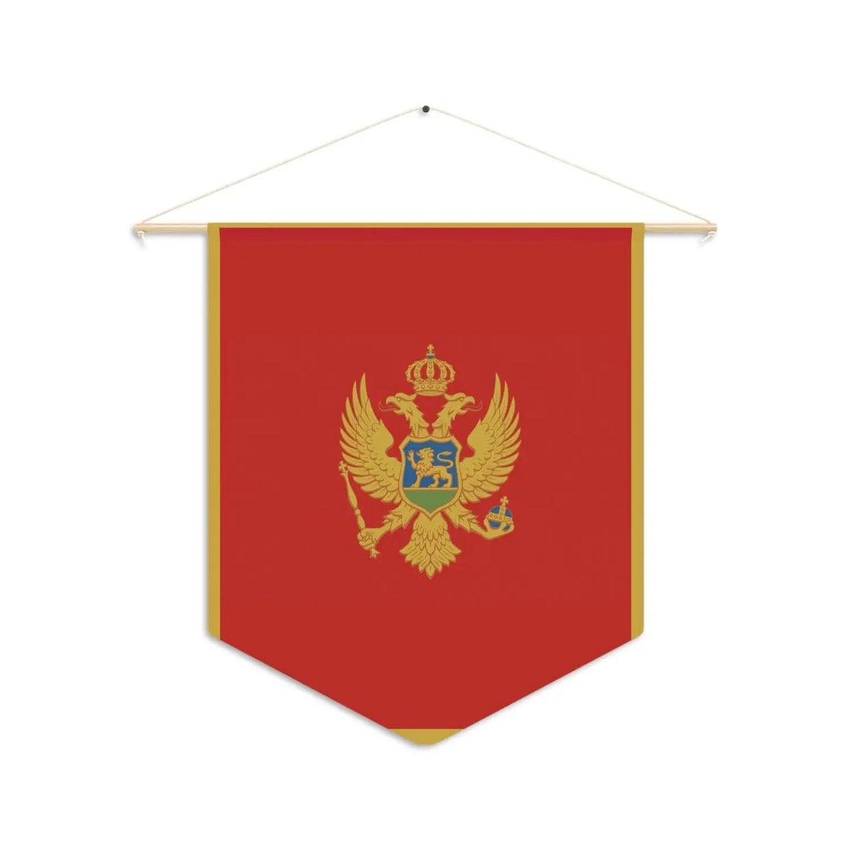 Fanion drapeau monténégro en polyester - pixelforma