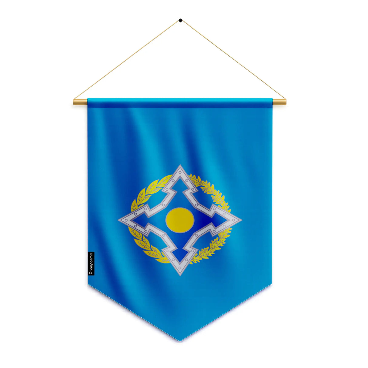 Fanion drapeau organisation sécurité collective polyester suspendu