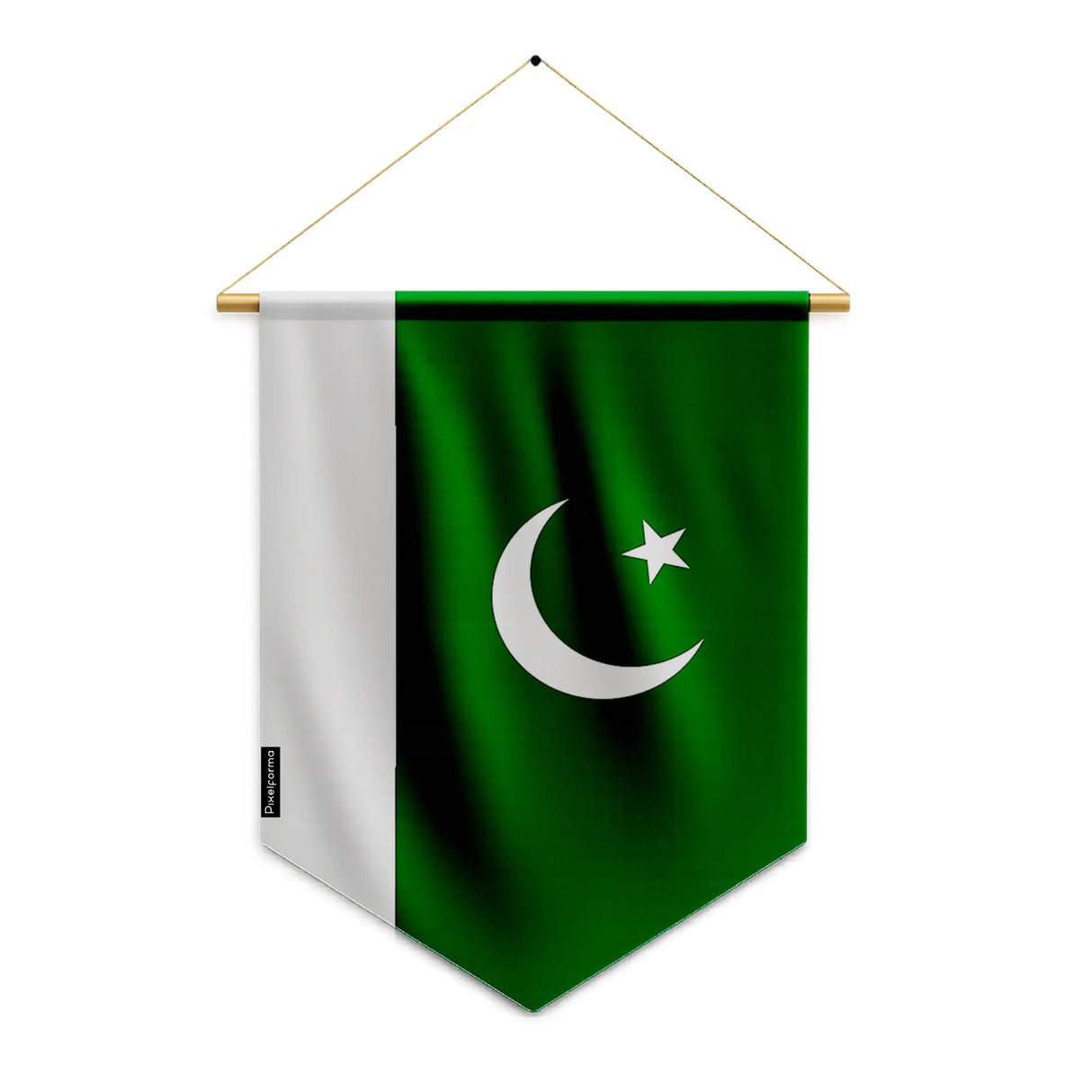 Fanion drapeau pakistan polyester à suspendre qualité supérieure
