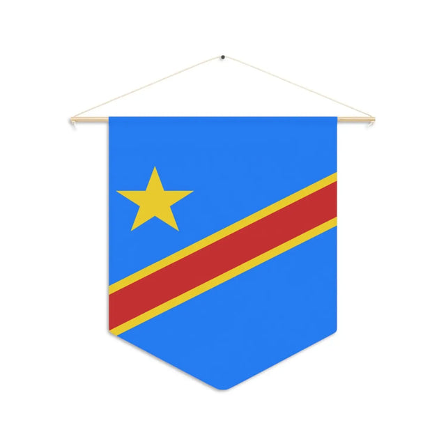 Fanion drapeau république démocratique du congo en polyester - pixelforma