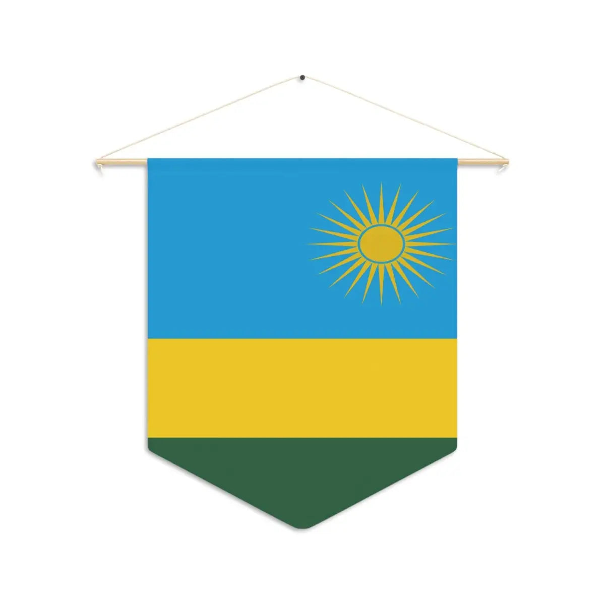 Fanion Drapeau Rwanda en Polyester - Pixelforma 