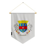 Fanion drapeau saint-barthélemy polyester à suspendre