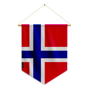 Fanion drapeau svalbard jan mayen en polyester à suspendre