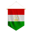 Fanion drapeau tadjikistan polyester à suspendre résistant