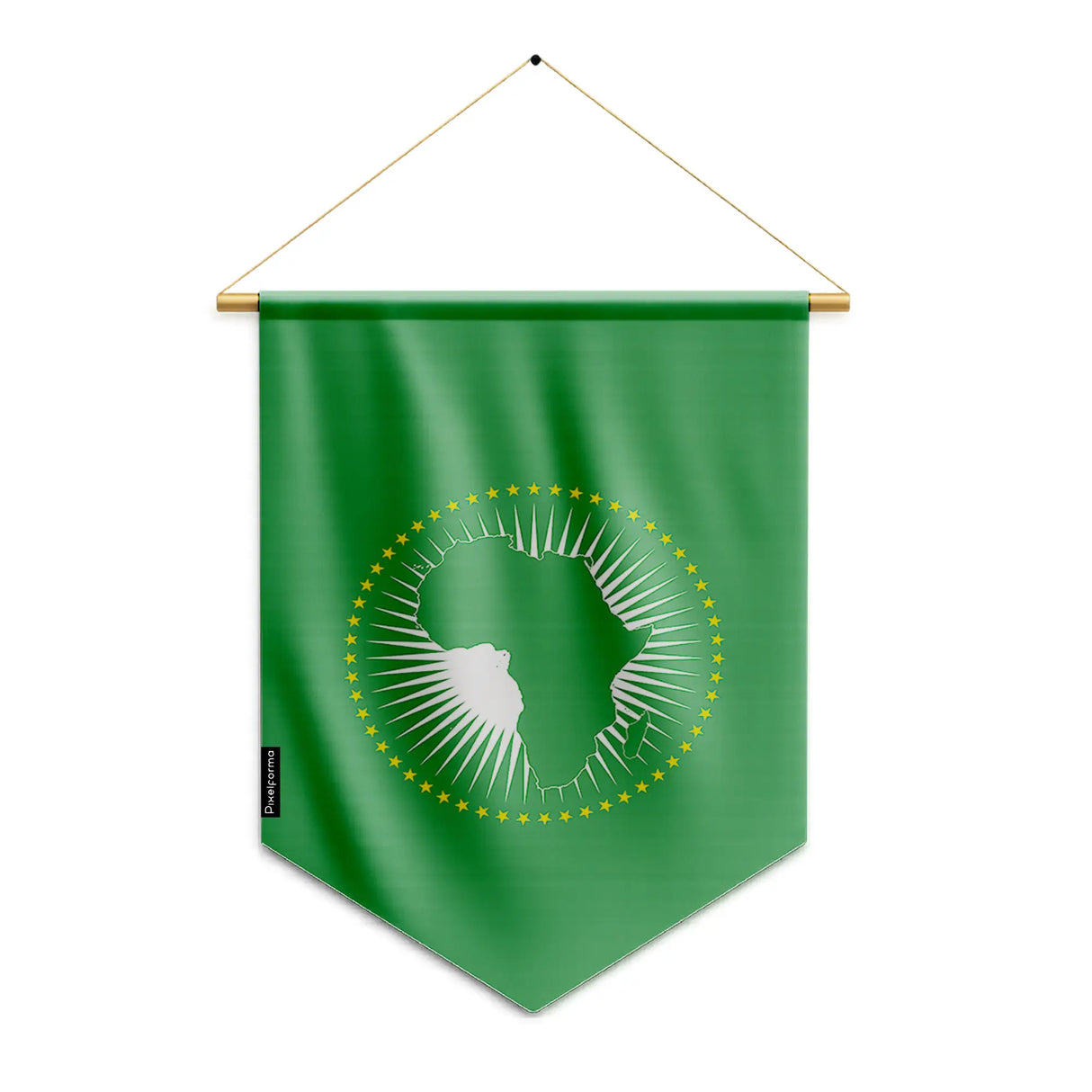 Fanion drapeau union africaine polyester à suspendre