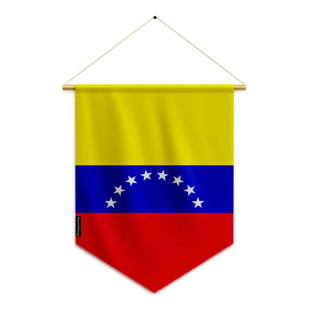 Fanion drapeau venezuela polyester à suspendre résistant
