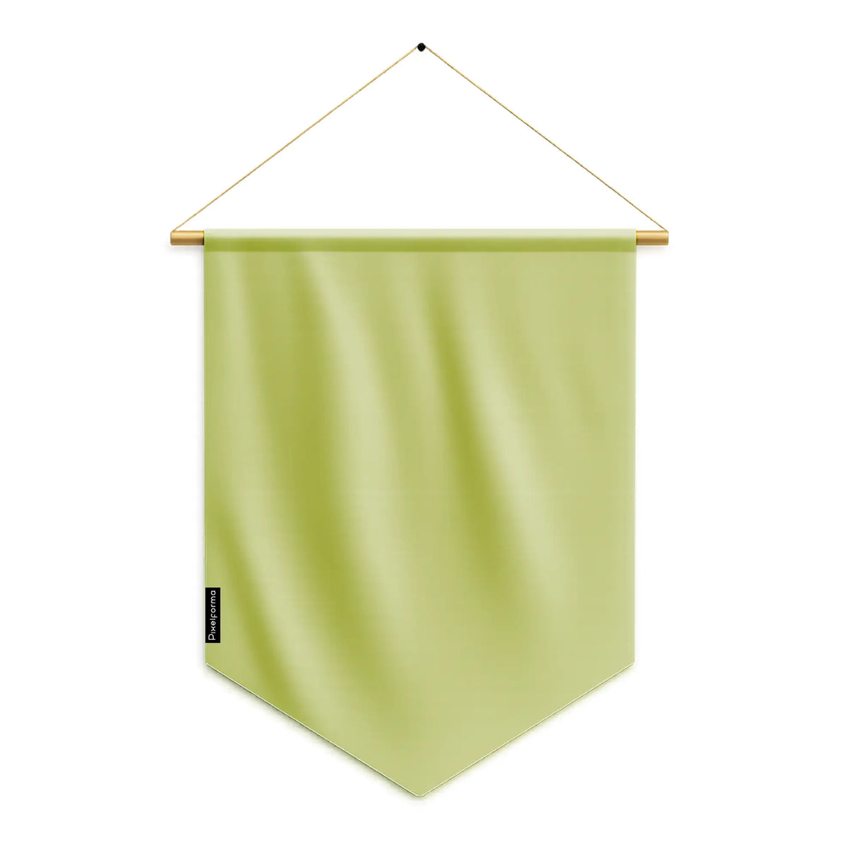 Fanion drapeau vert clair à suspendre en polyester résistant