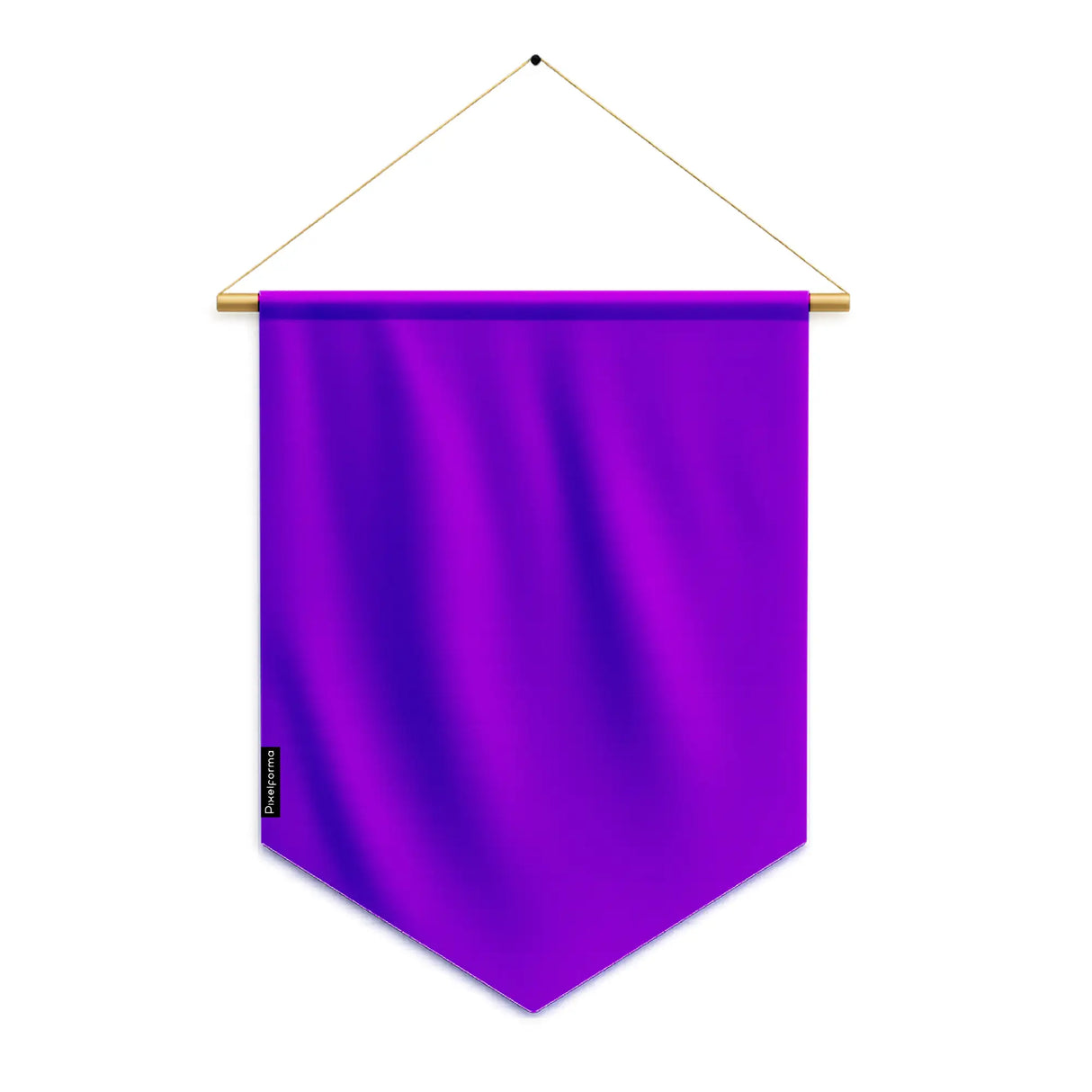 Fanion drapeau violet foncé en polyester à suspendre