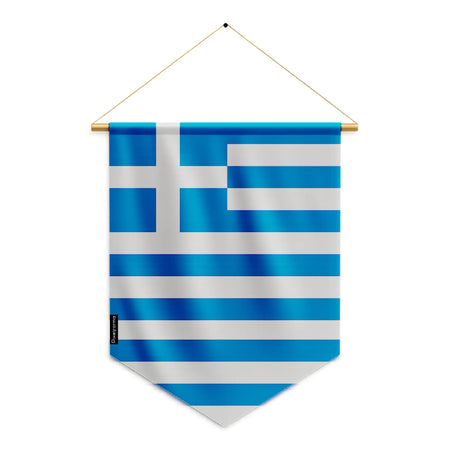Fanion grèce en polyester à suspendre résistance usages répétés