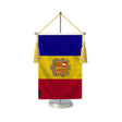 Fanion table drapeau andorre en polyester